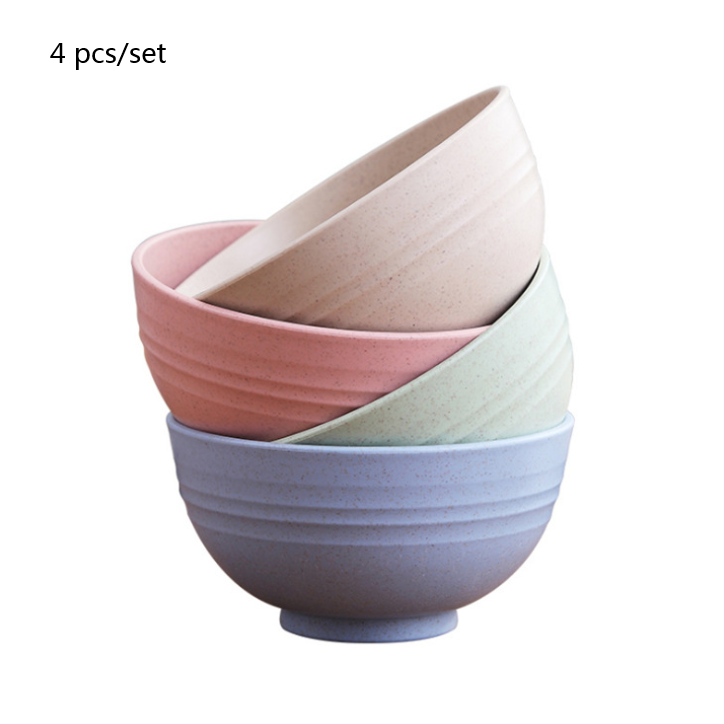 4 Piece Pastel Bowl Set