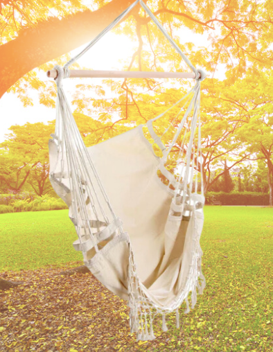 Boho Hammock Chair - Cream